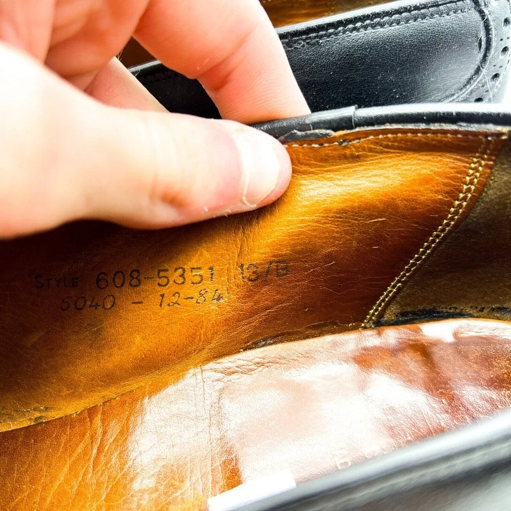 Grenson Bench Made English Leather Black Tassel Loafers Men's 13 B - Picture 9 of 16